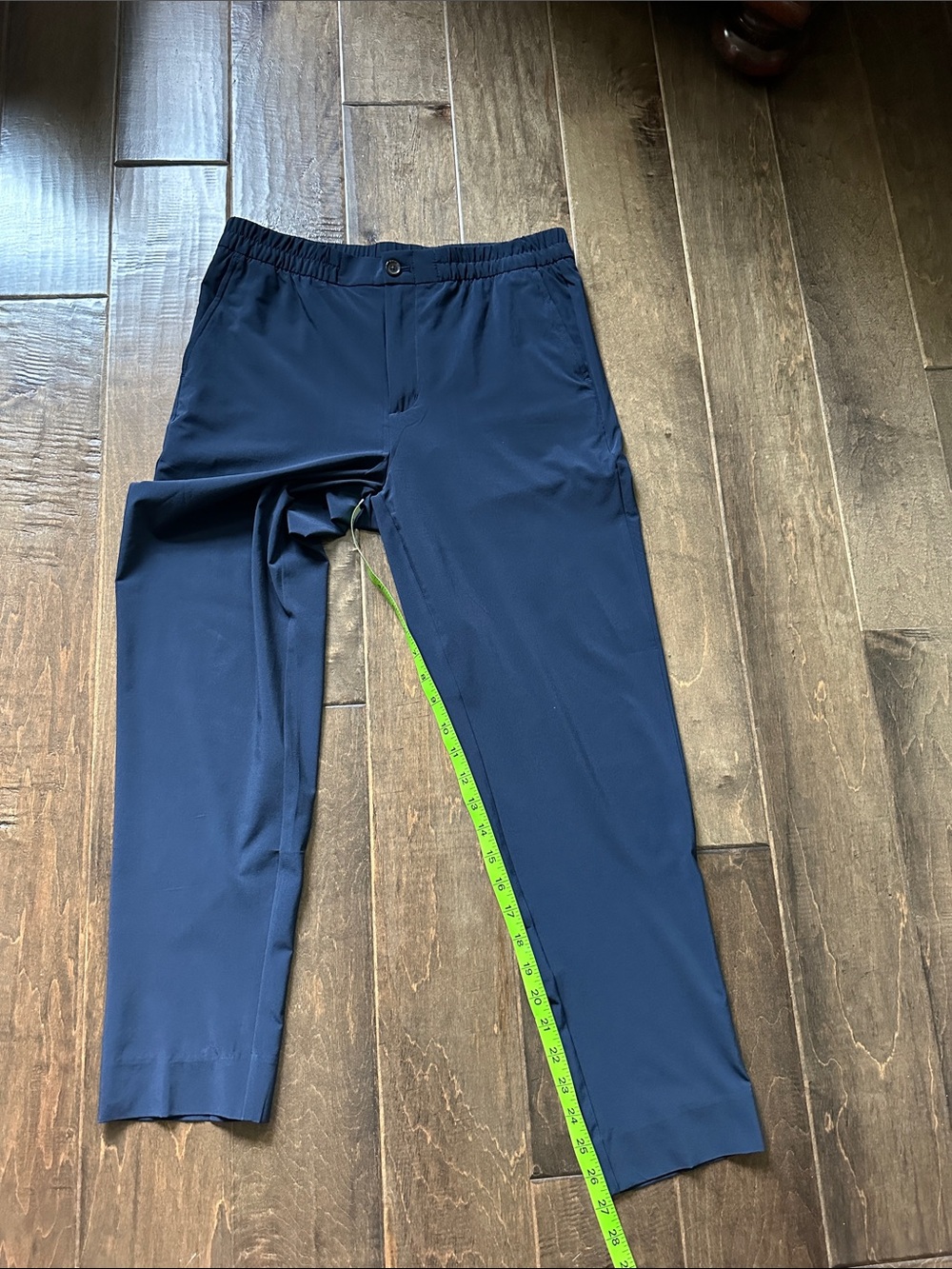 Banana Republic Navy Pull-On Straight Leg Pants
